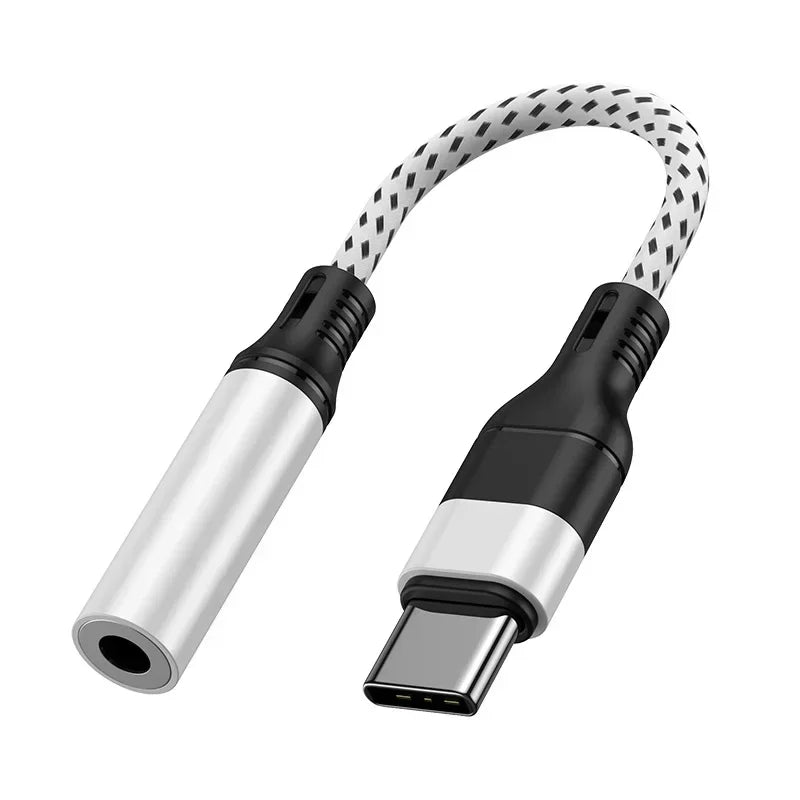 Suitable for Samsung Type-C conversion 3.5 socket headphones Note10/20/S20/S21 adapter cable DAC Blue News