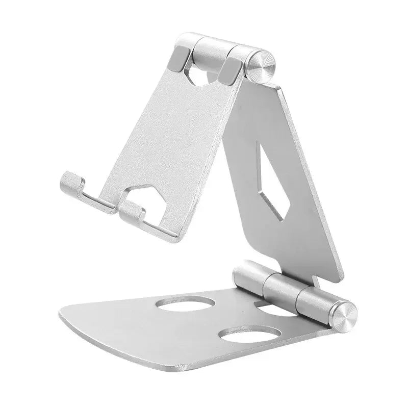 Aluminum Phablet Phone Universal Desktop Stand Double Folding Portable Telescopic Stand Folding Storage Multi Angle Adjustment